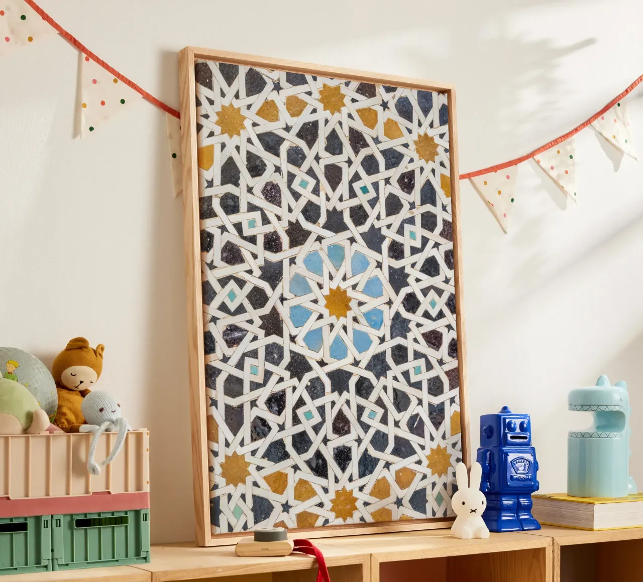 Moroccan art in Fez tela con Cornice a cassetta da photolovers