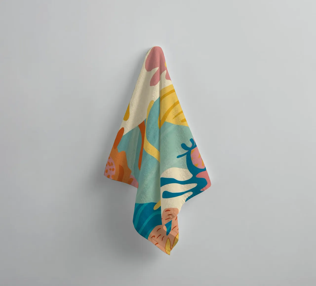 Pastel Flora Dream towel by Lumi Eyes