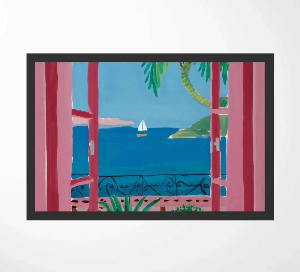 Azure Window Escape doormat by Lumi Eyes