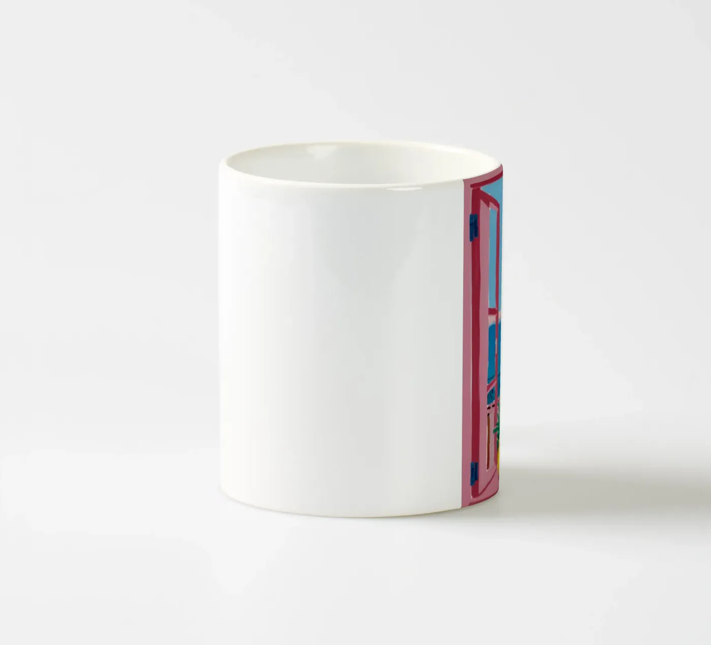 Azure Window Escape ceramic mug by Lumi Eyes