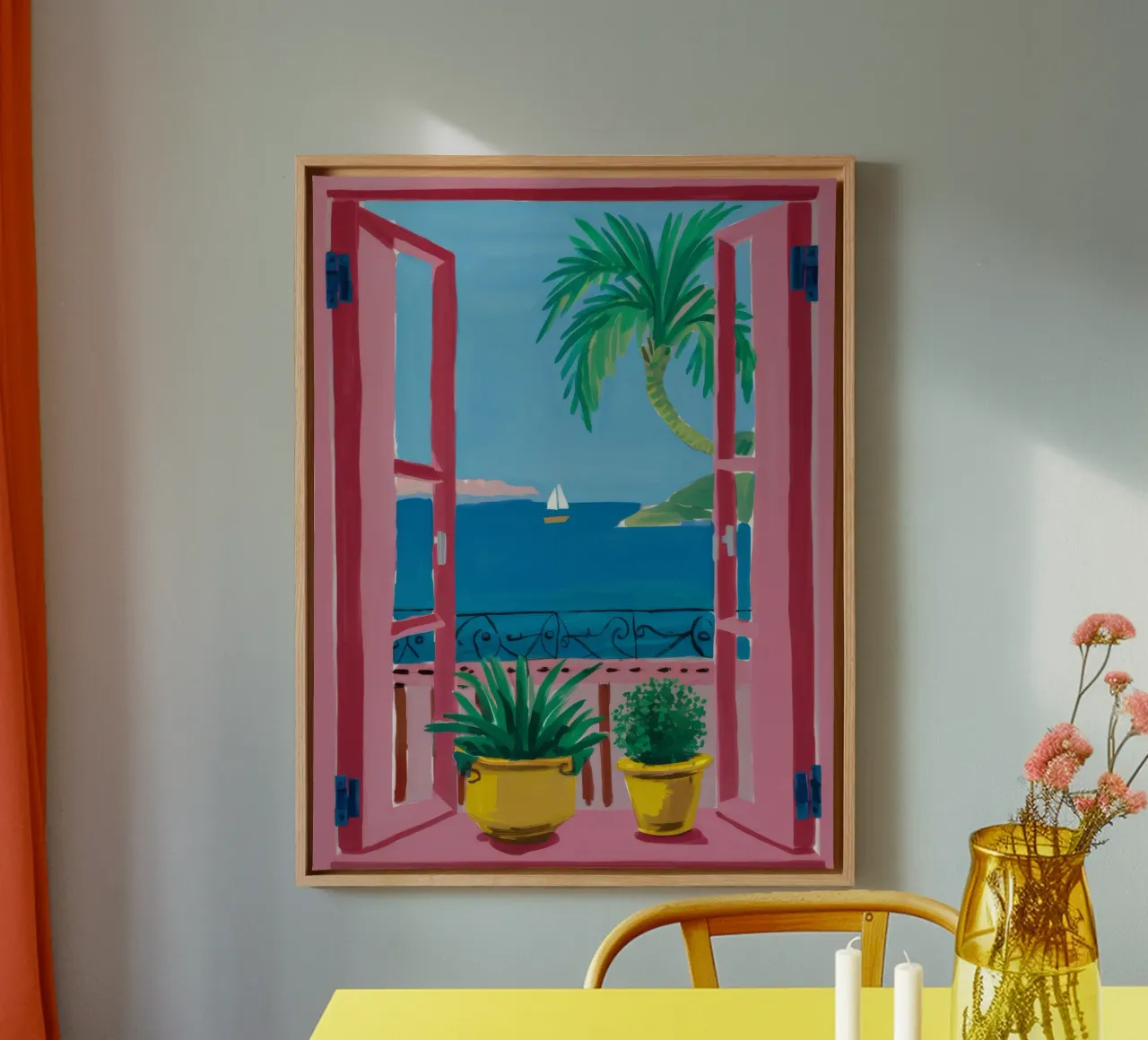 Azure Window Escape canvas by Lumi Eyes