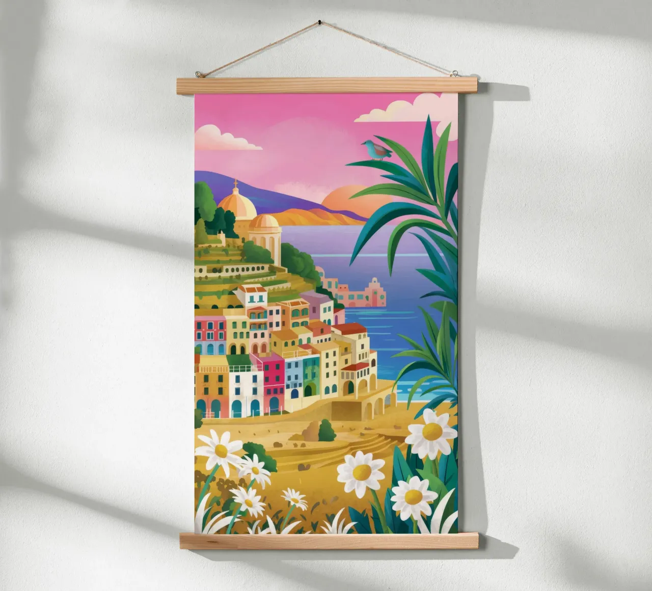 Riviera Hued Vista poster con telaio in legno da Lumi Eyes