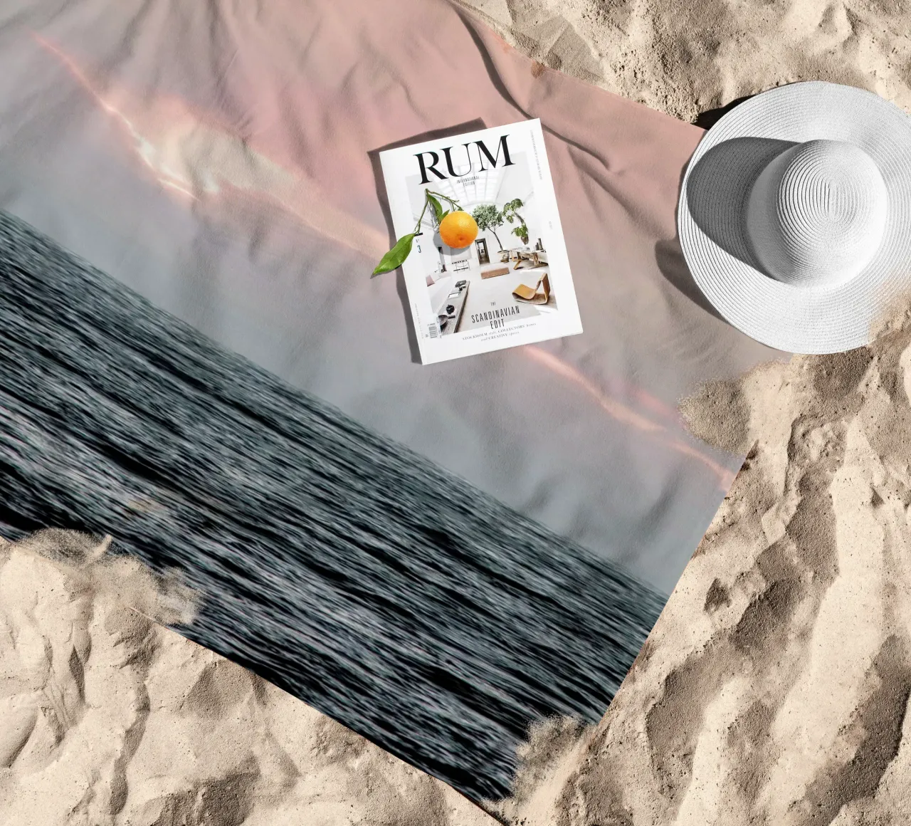 Ocean Sunset telo mare da Ingrid Beddoes