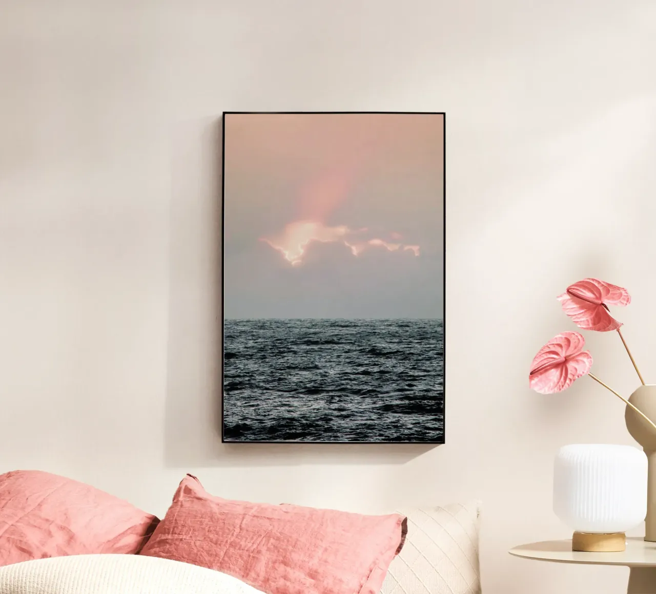 Ocean Sunset acrylic glass by Ingrid Beddoes