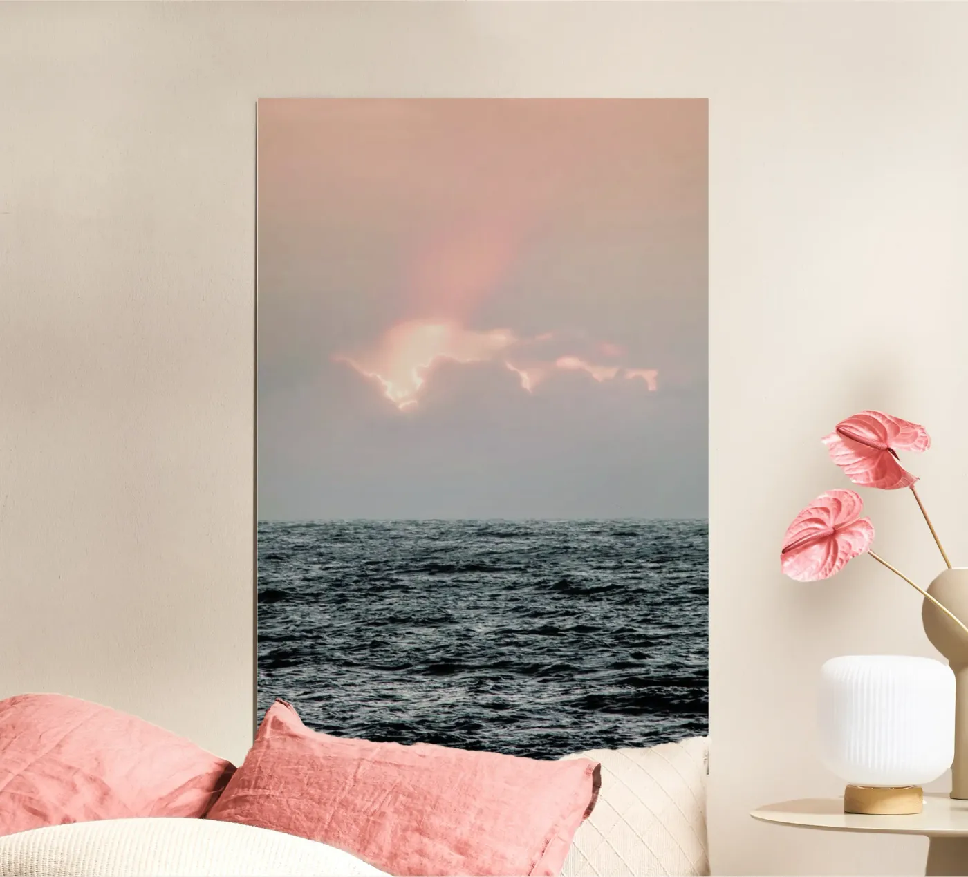 Sonnenuntergang am Meer Poster von Ingrid Beddoes