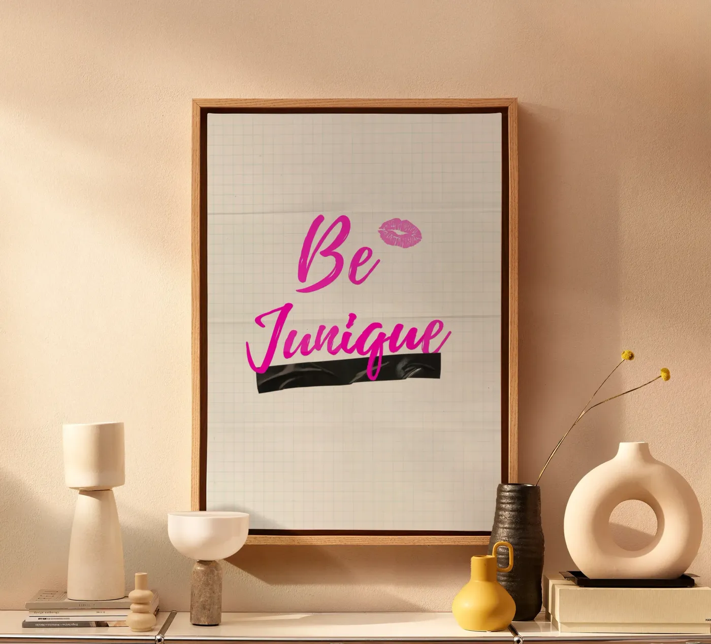 BE JUNIQUE canvas van SMRT STUDIO