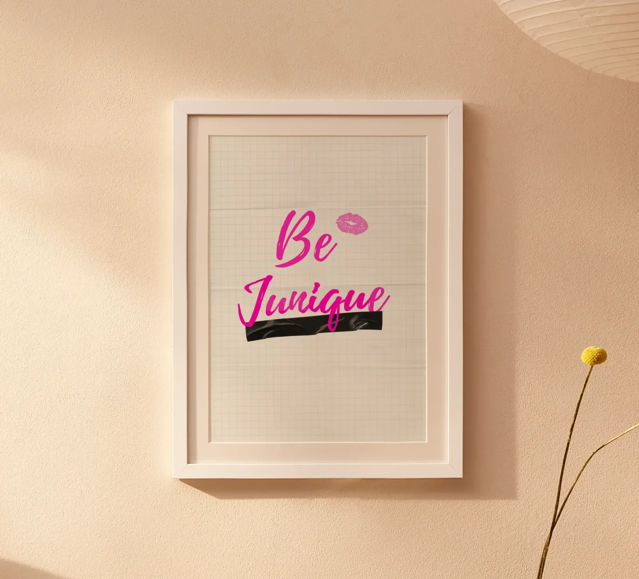 BE JUNIQUE poster con telaio in plastica da Einfach Uebel
