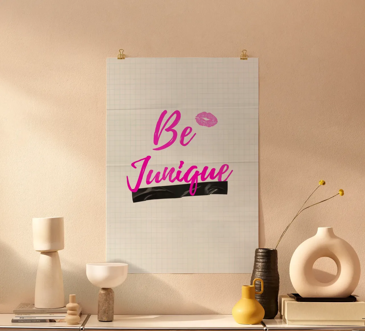 BE JUNIQUE poster con telaio in plastica da Einfach Uebel