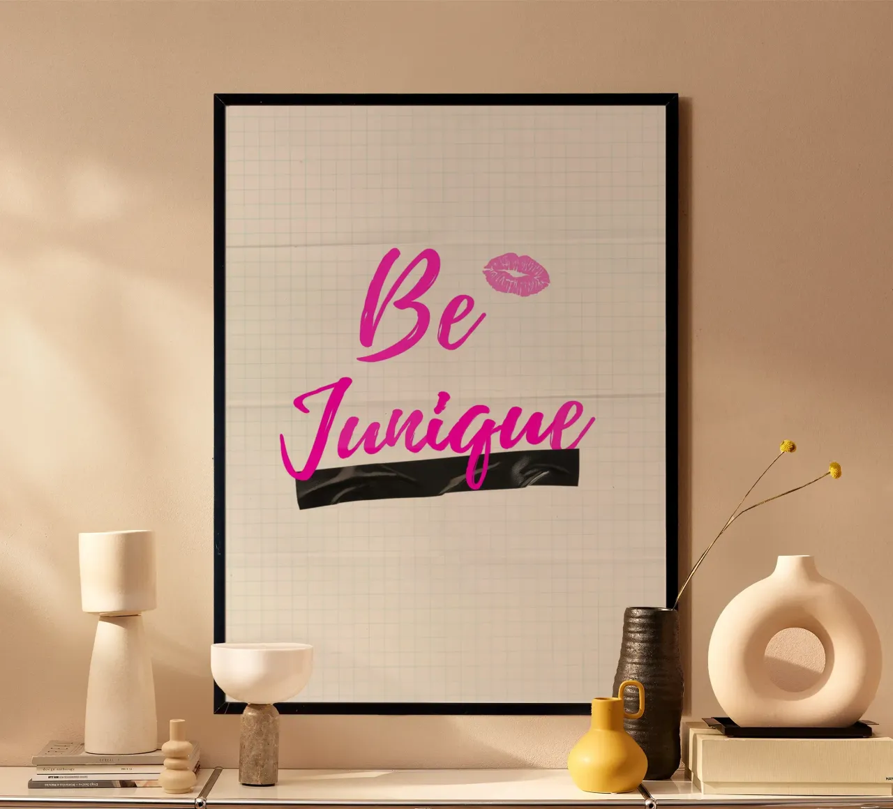 BE JUNIQUE poster con telaio in plastica da Einfach Uebel
