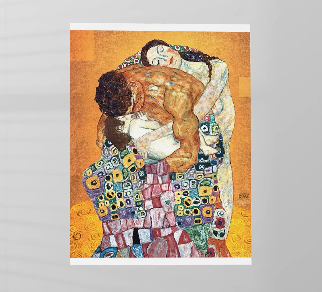 Gustav Klimt Family Embrace backlit film by DuncanBennett shop
