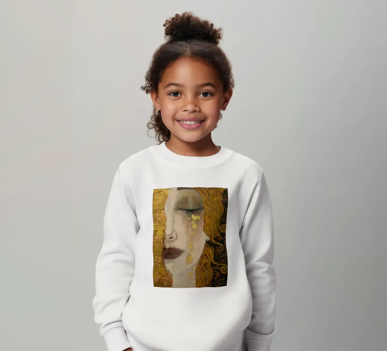 The Golden Tears By Gustav Klimt kids sweatshirt by DuncanBennett shop