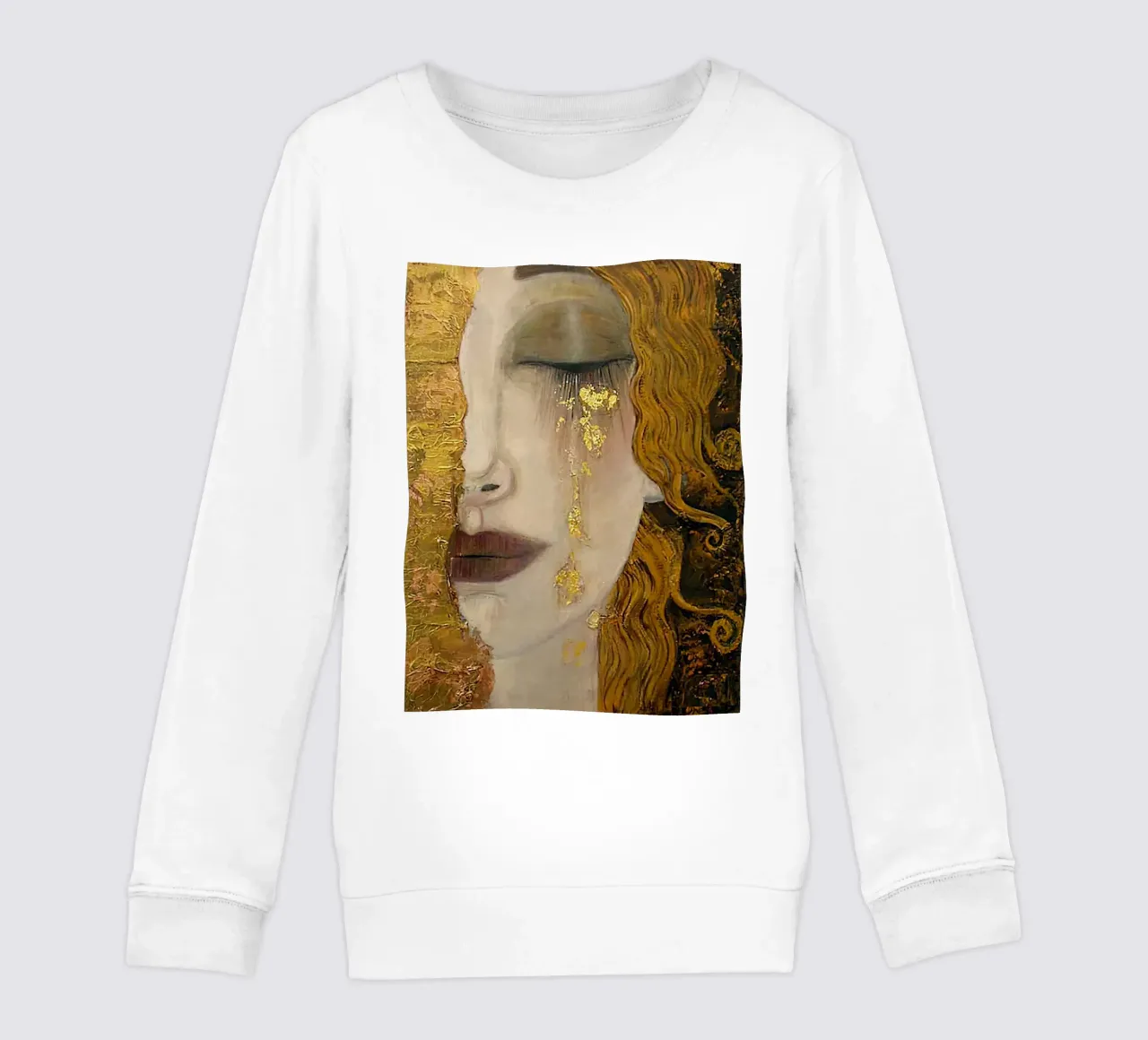 The Golden Tears By Gustav Klimt kids sweatshirt by DuncanBennett shop