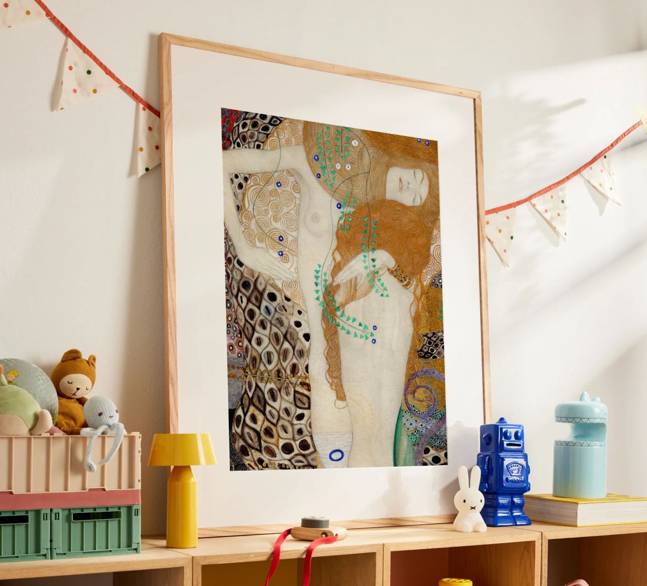 Wasserschlangen bei Gustav Klimt Poster von DuncanBennett shop