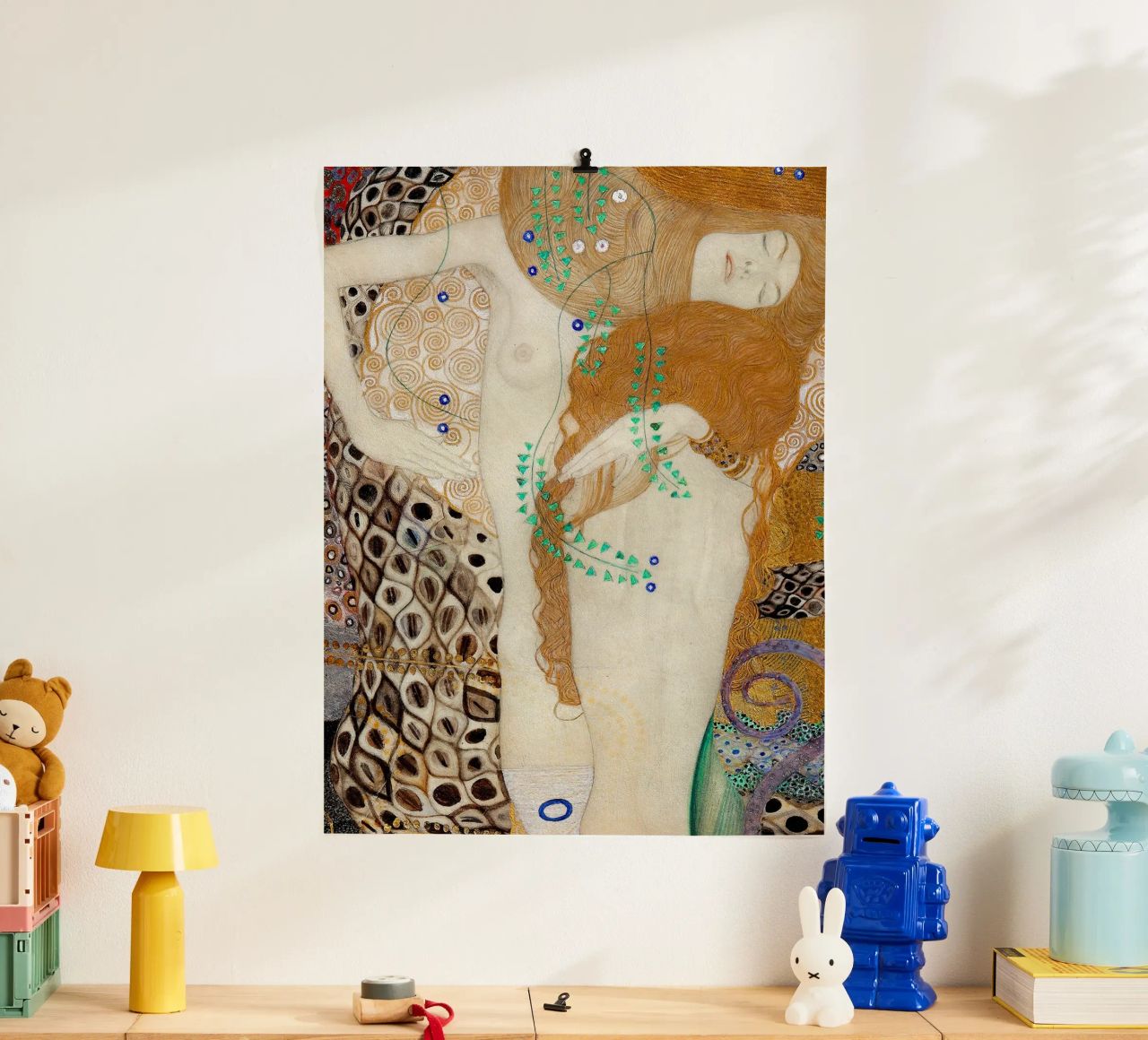 Wasserschlangen bei Gustav Klimt Poster von DuncanBennett shop