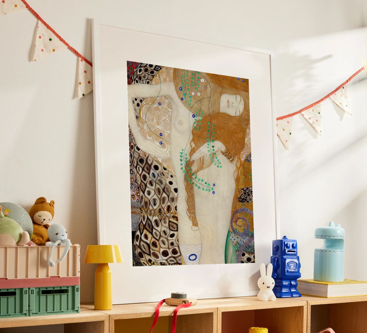 Wasserschlangen bei Gustav Klimt Poster von DuncanBennett shop