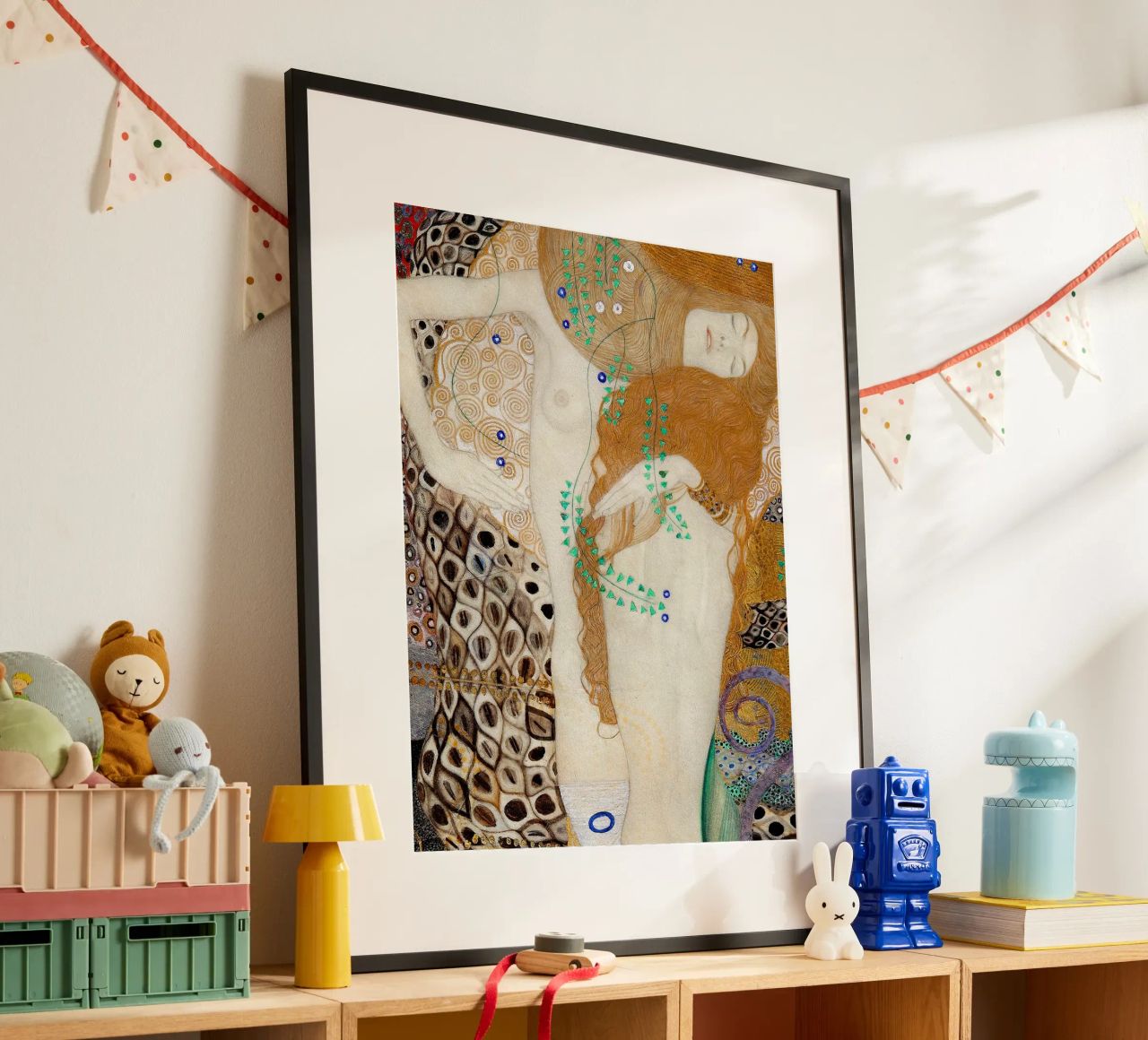 Wasserschlangen bei Gustav Klimt Poster von DuncanBennett shop