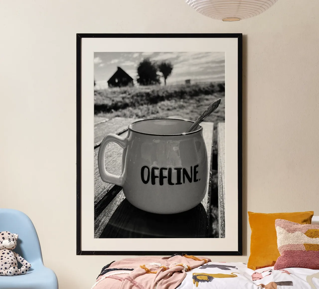 OFFLINE poster con telaio in plastica da Einfach Uebel