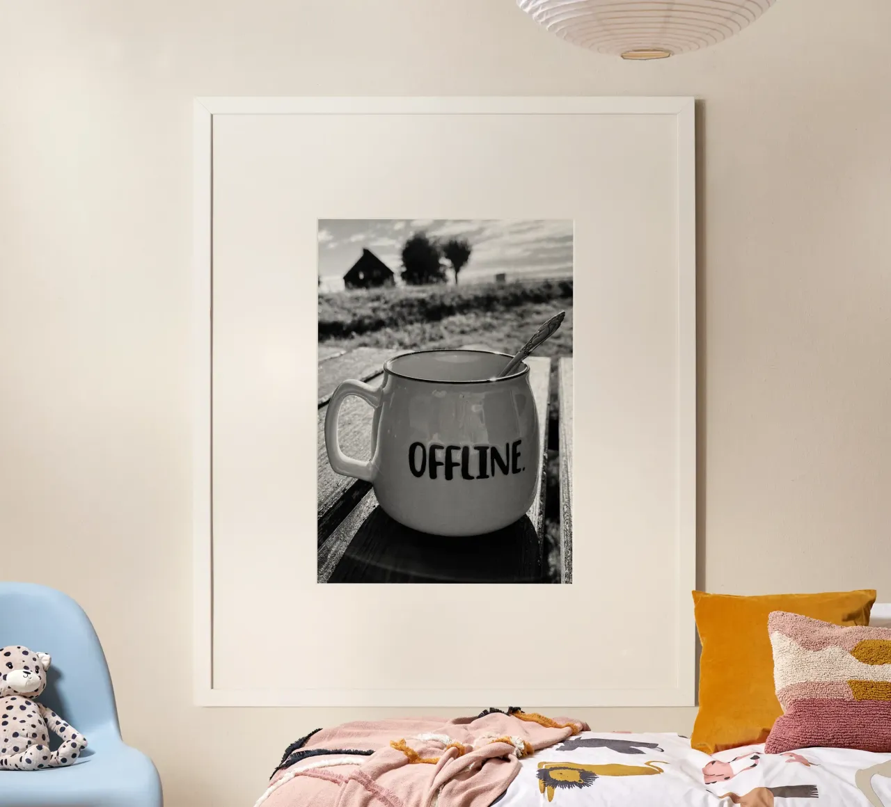 OFFLINE poster con telaio in plastica da Einfach Uebel