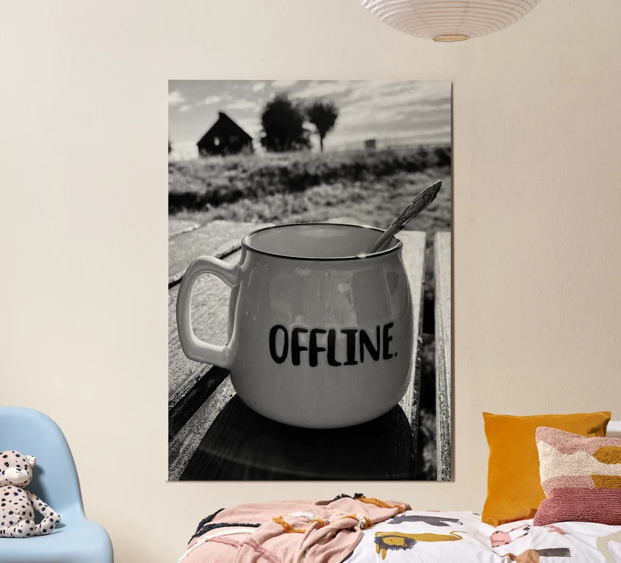 OFFLINE poster con telaio in plastica da Einfach Uebel