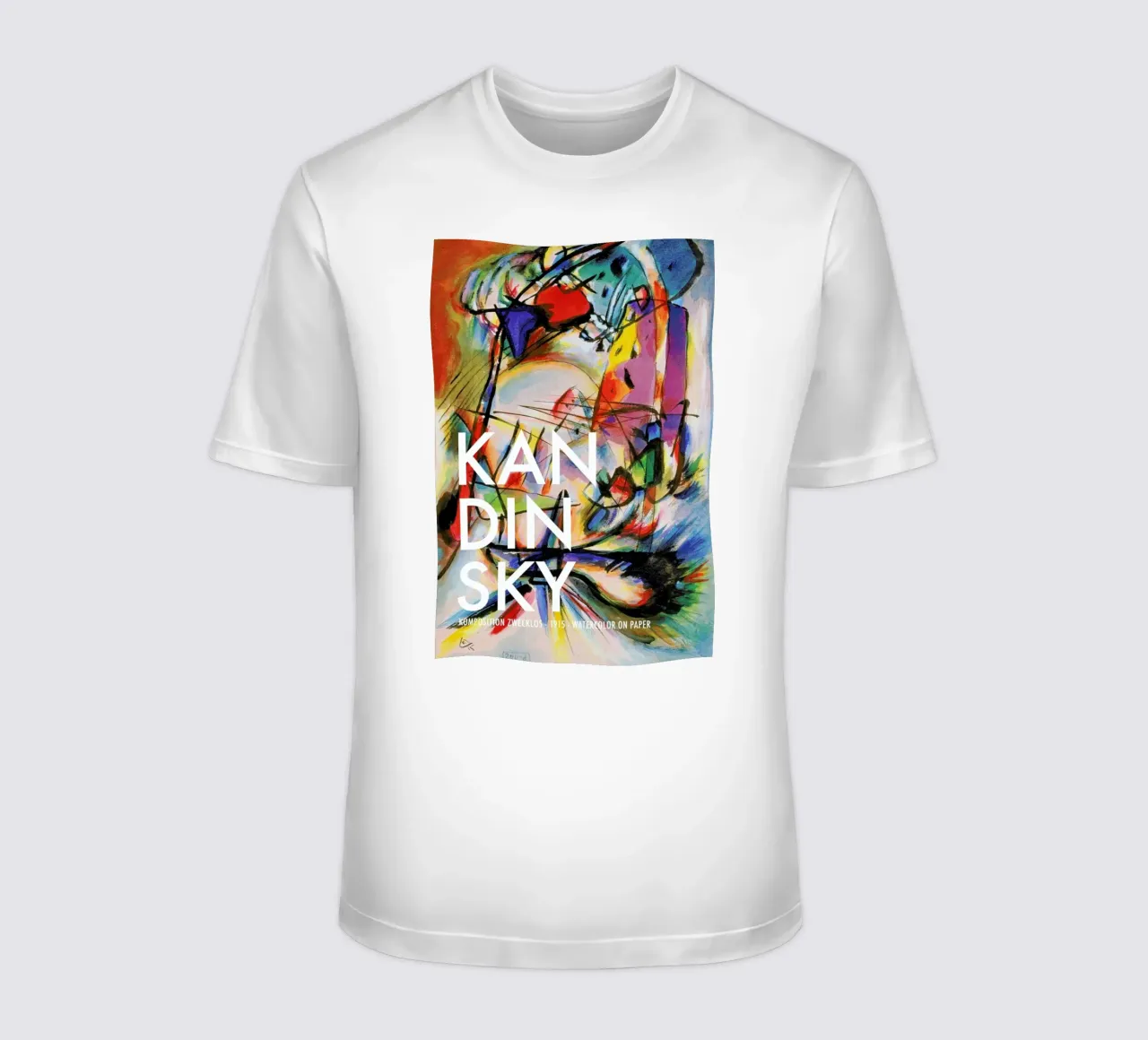 Kandinsky - Komposition Zwecklos t-shirt da Vintage by JUNIQE