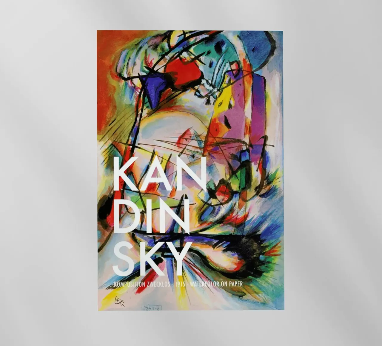 Kandinsky - Komposition Zwecklos pellicola backlit da Vintage by JUNIQE