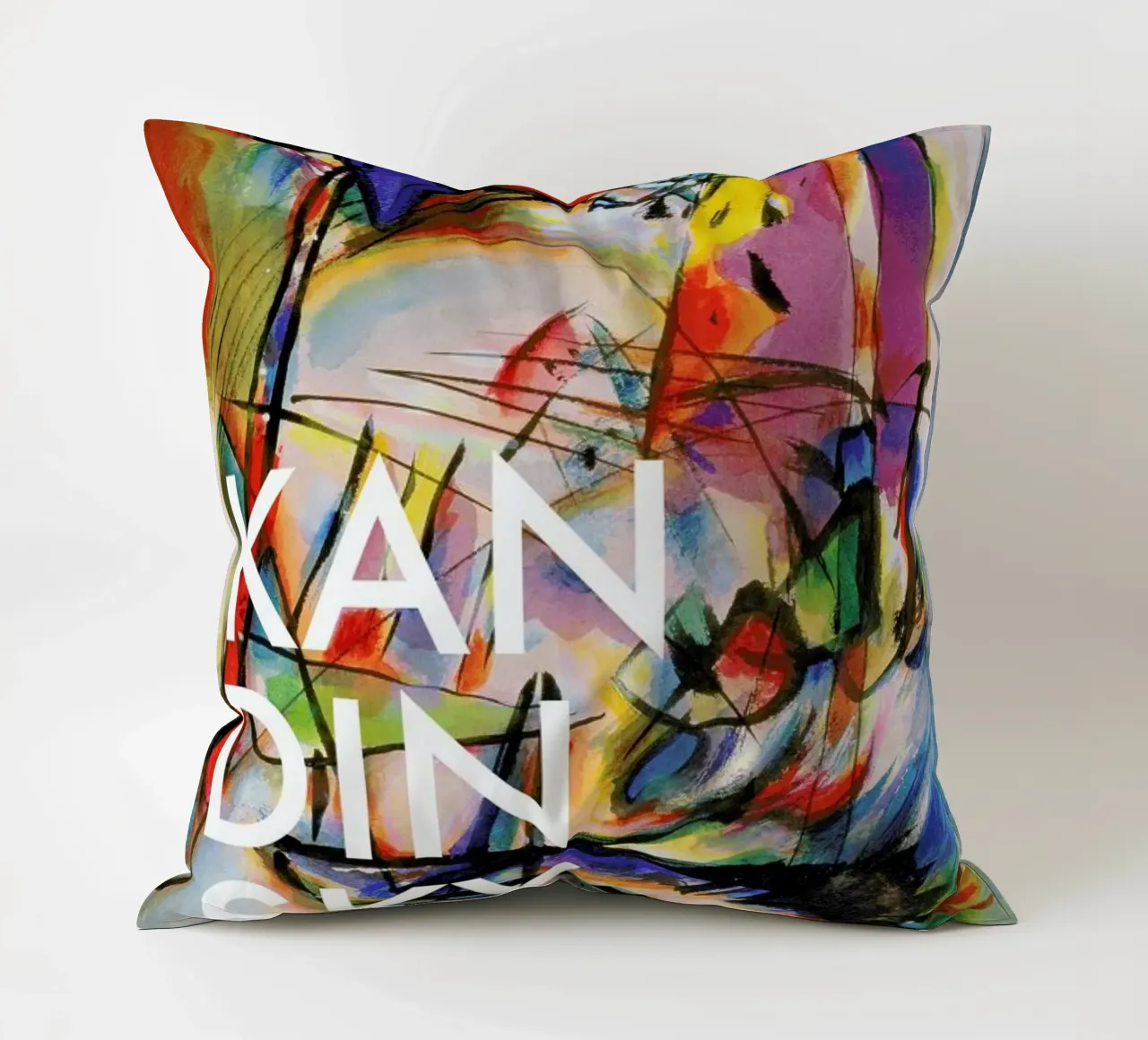 Kandinsky - Komposition Zwecklos cuscino da Vintage by JUNIQE