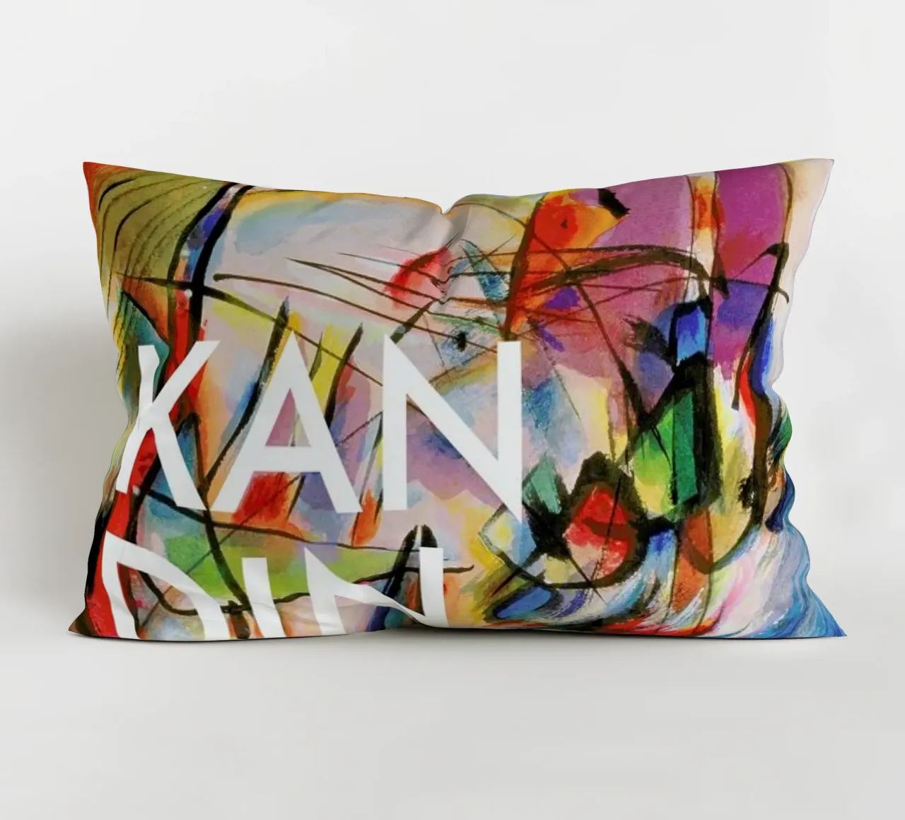 Kandinsky - Komposition Zwecklos cuscino da Vintage by JUNIQE