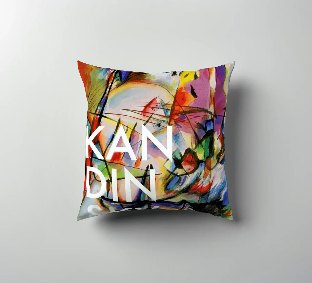 Kandinsky - Komposition Zwecklos cuscino da Vintage by JUNIQE