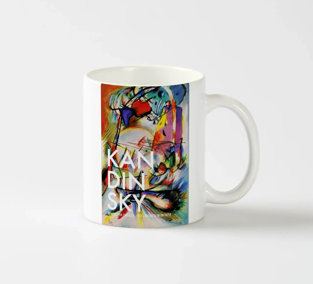 Kandinsky - Komposition Zwecklos tazza in ceramica da Vintage by JUNIQE