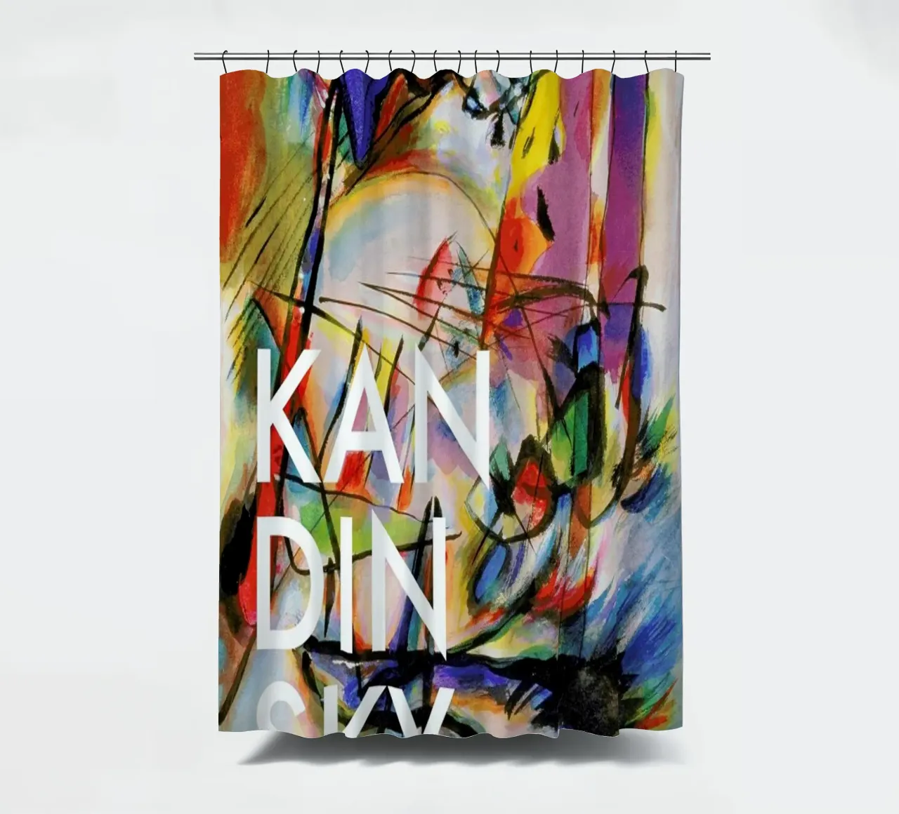 Kandinsky - Komposition Zwecklos Duschvorhang von Vintage by JUNIQE