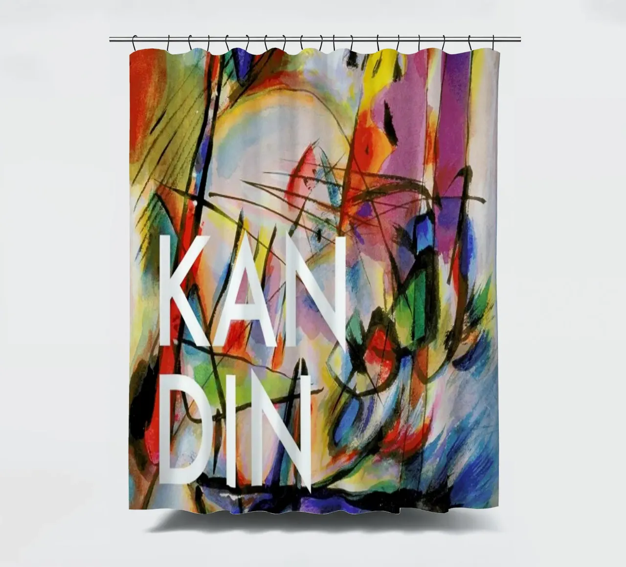 Kandinsky - Komposition Zwecklos Duschvorhang von Vintage by JUNIQE