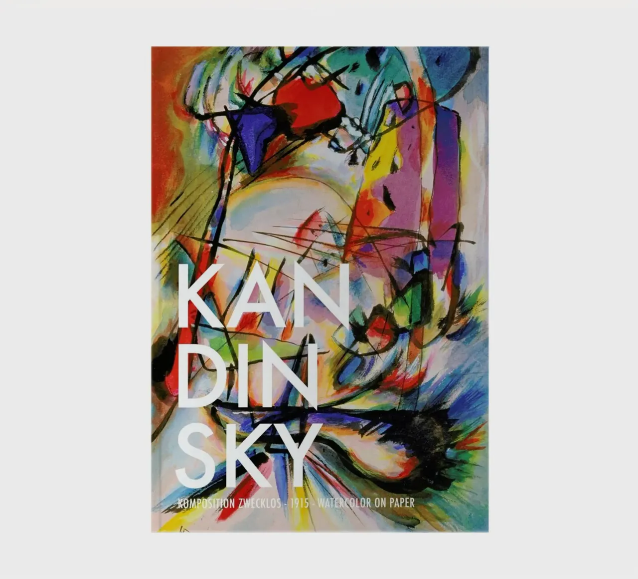 Kandinsky - Komposition Zwecklos notitieboek van Vintage by JUNIQE