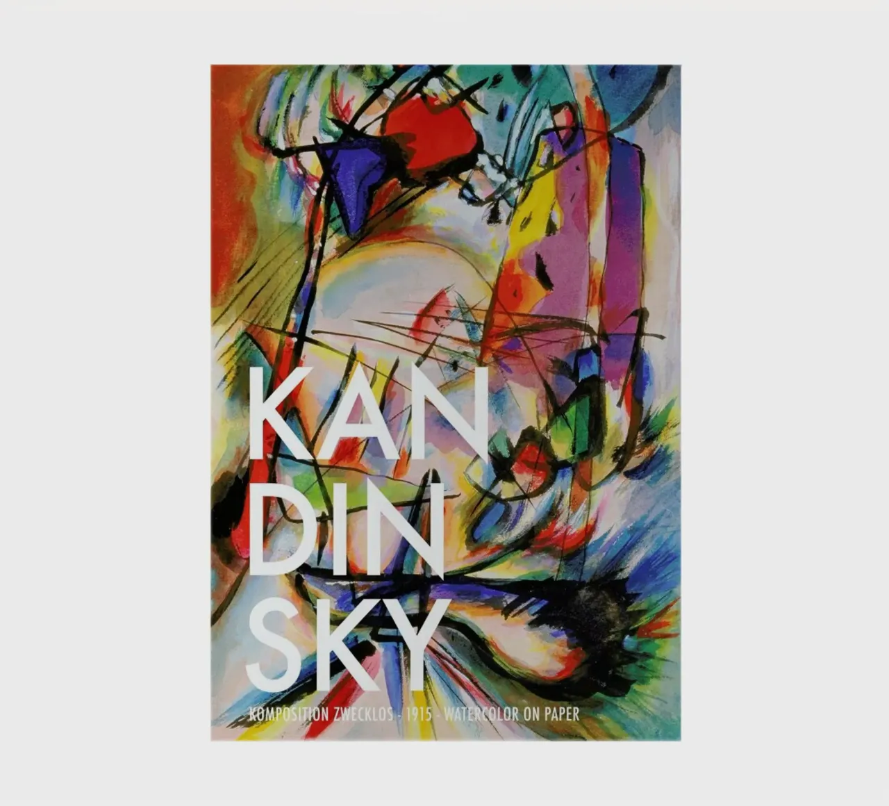 Kandinsky - Komposition Zwecklos notitieboek van Vintage by JUNIQE