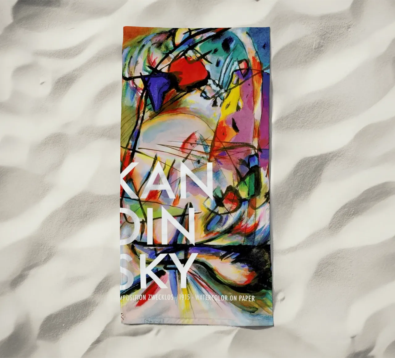 Kandinsky - Komposition Zwecklos telo mare da Vintage by JUNIQE