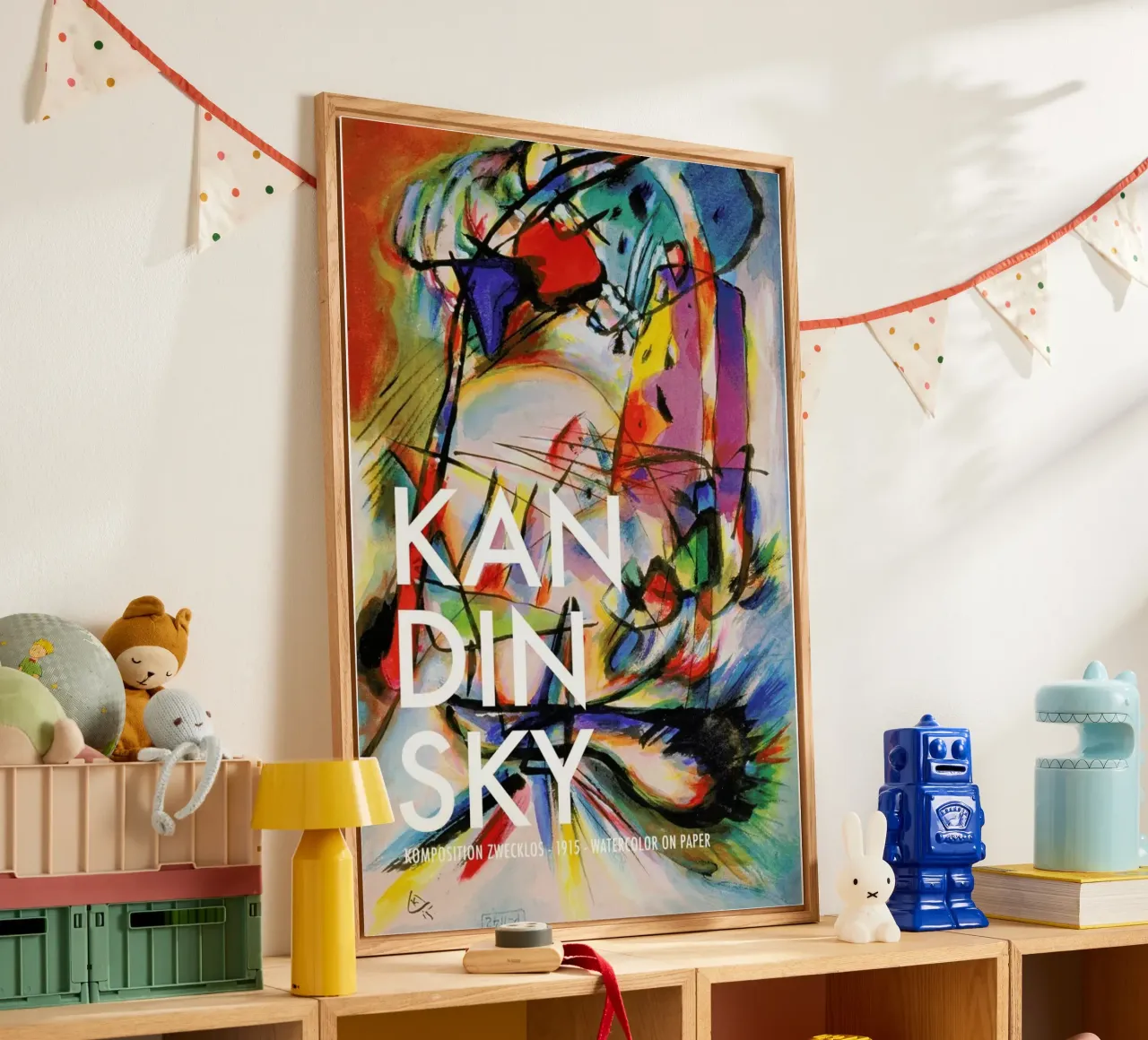 Kandinsky - Komposition Zwecklos plexiglass da Vintage by JUNIQE
