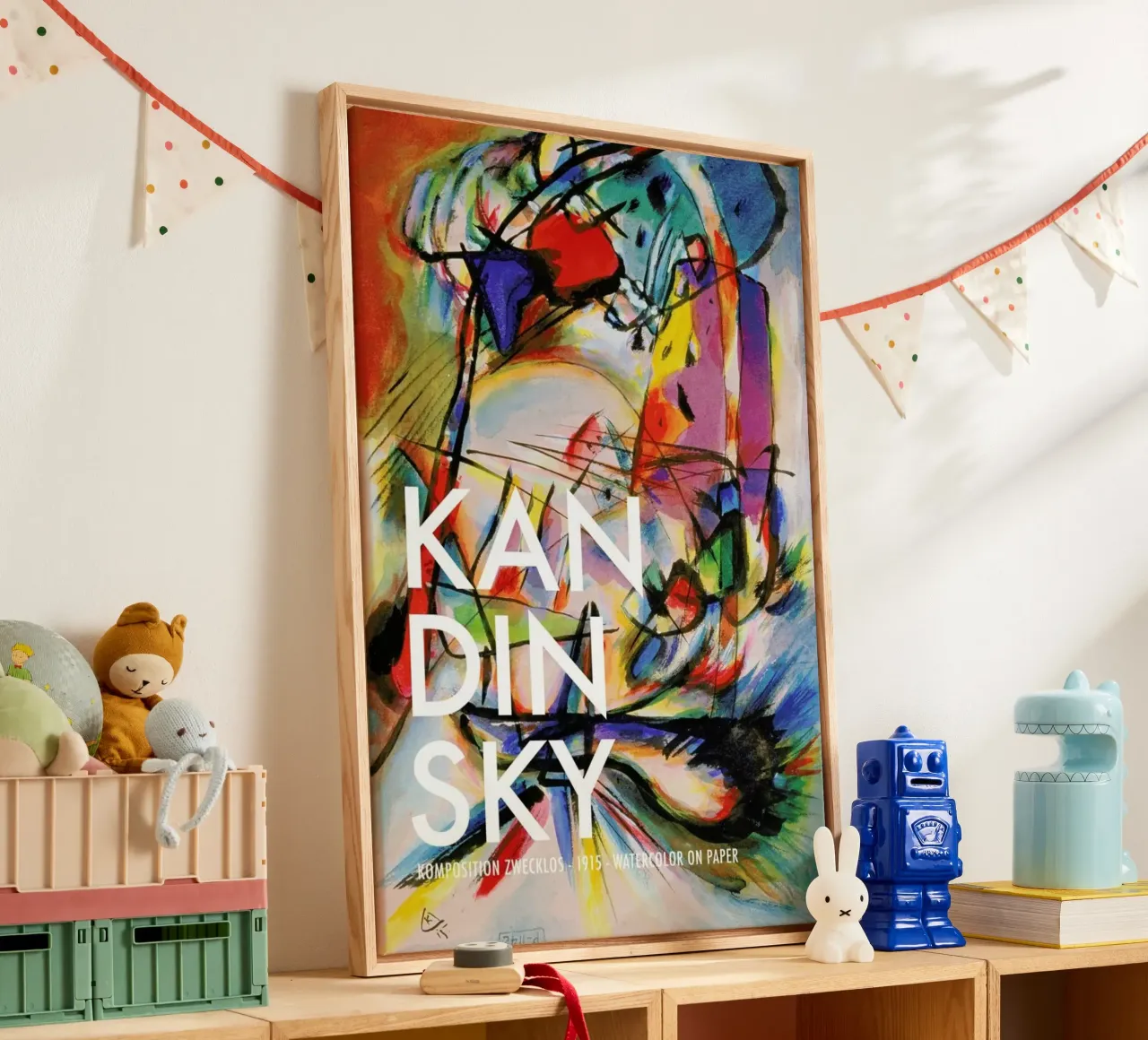 Kandinsky - Komposition Zwecklos canvas by Vintage by JUNIQE