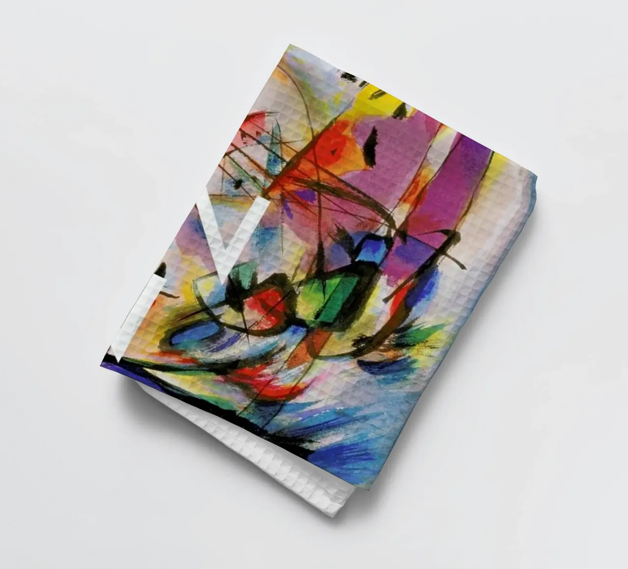 Kandinsky - Komposition Zwecklos canovaccio da cucina da Vintage by JUNIQE