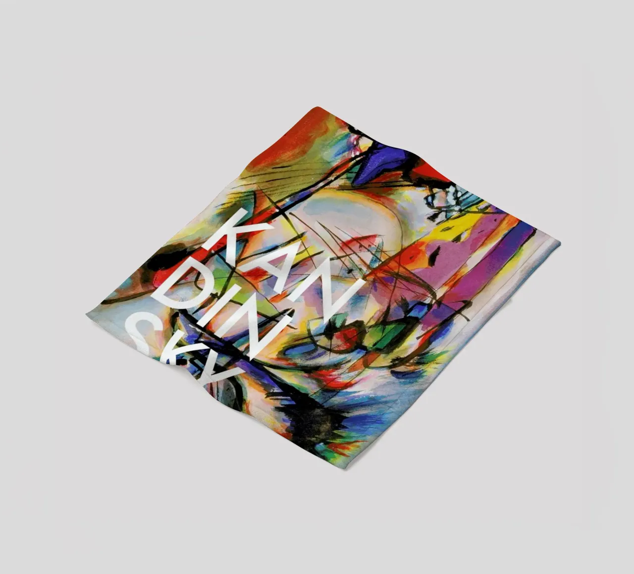 Kandinsky - Komposition Zwecklos coperta in pile da Vintage by JUNIQE
