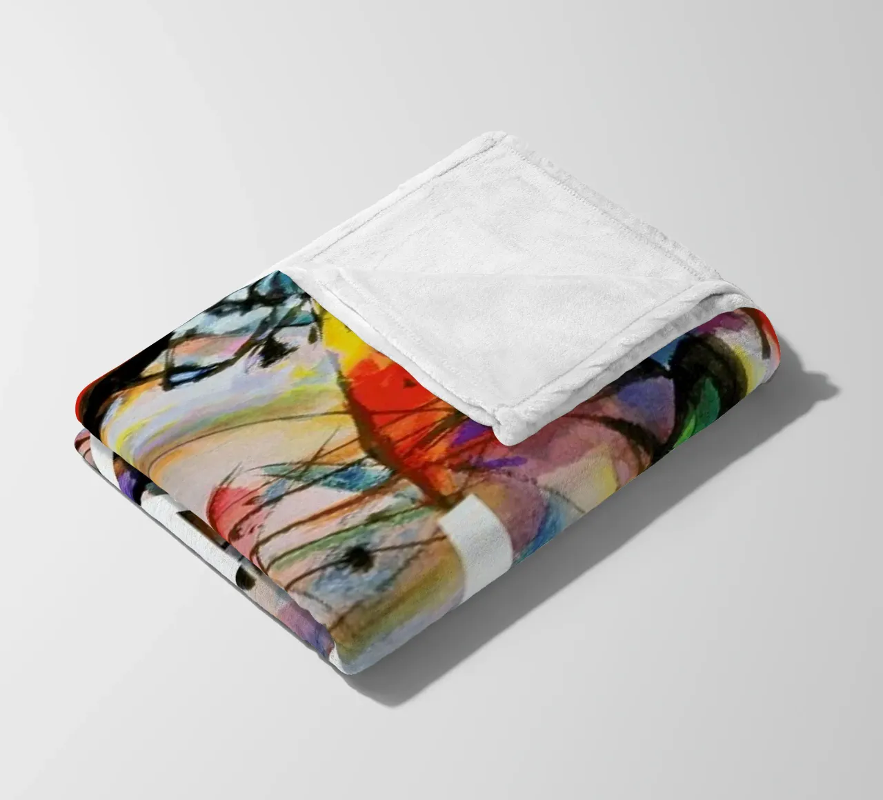 Kandinsky - Komposition Zwecklos coperta in pile da Vintage by JUNIQE