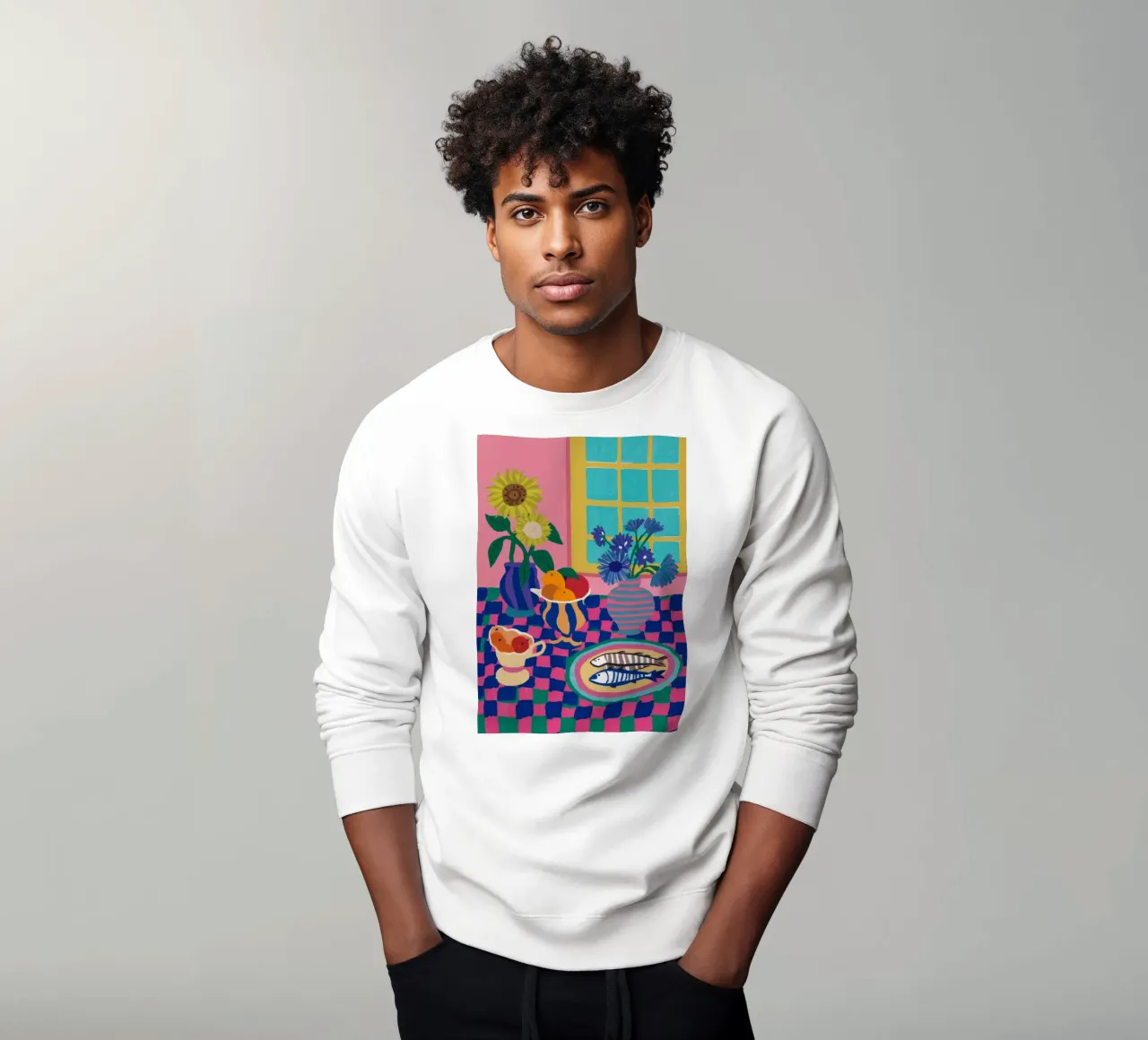 Vivacious Table Feast sweatshirt by Lumi Eyes