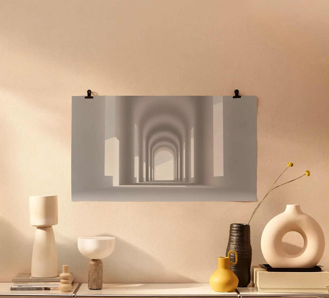 Archi di corridoio ad arco poster con telaio in alluminio da Earthly Visions