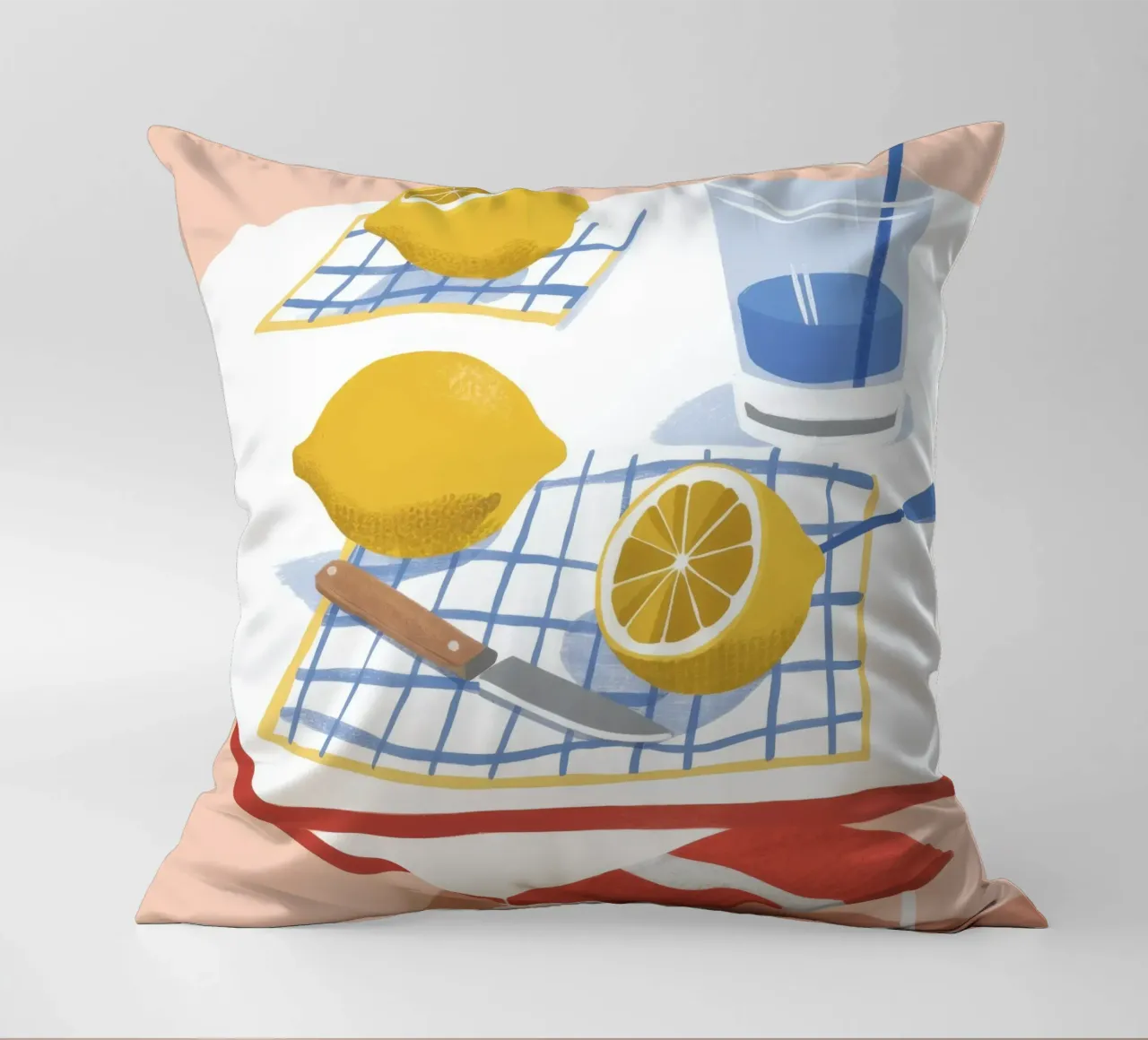 Limonata Sogno ad occhi aperti Luminoso cuscino da Lumi Eyes
