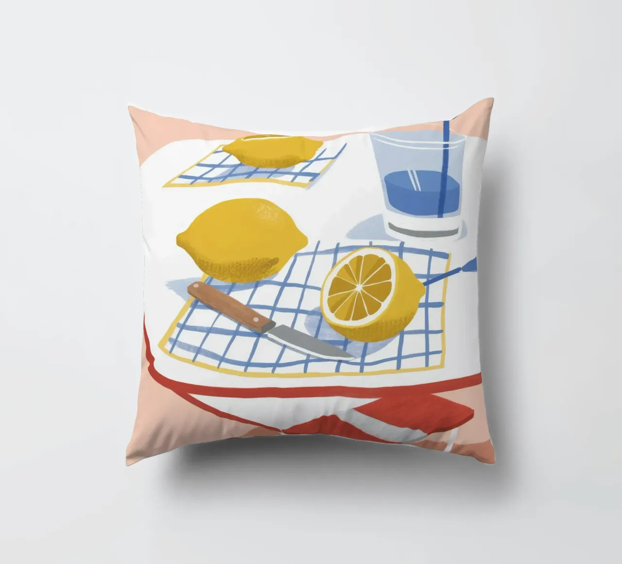 Limonata Sogno ad occhi aperti Luminoso cuscino da Lumi Eyes