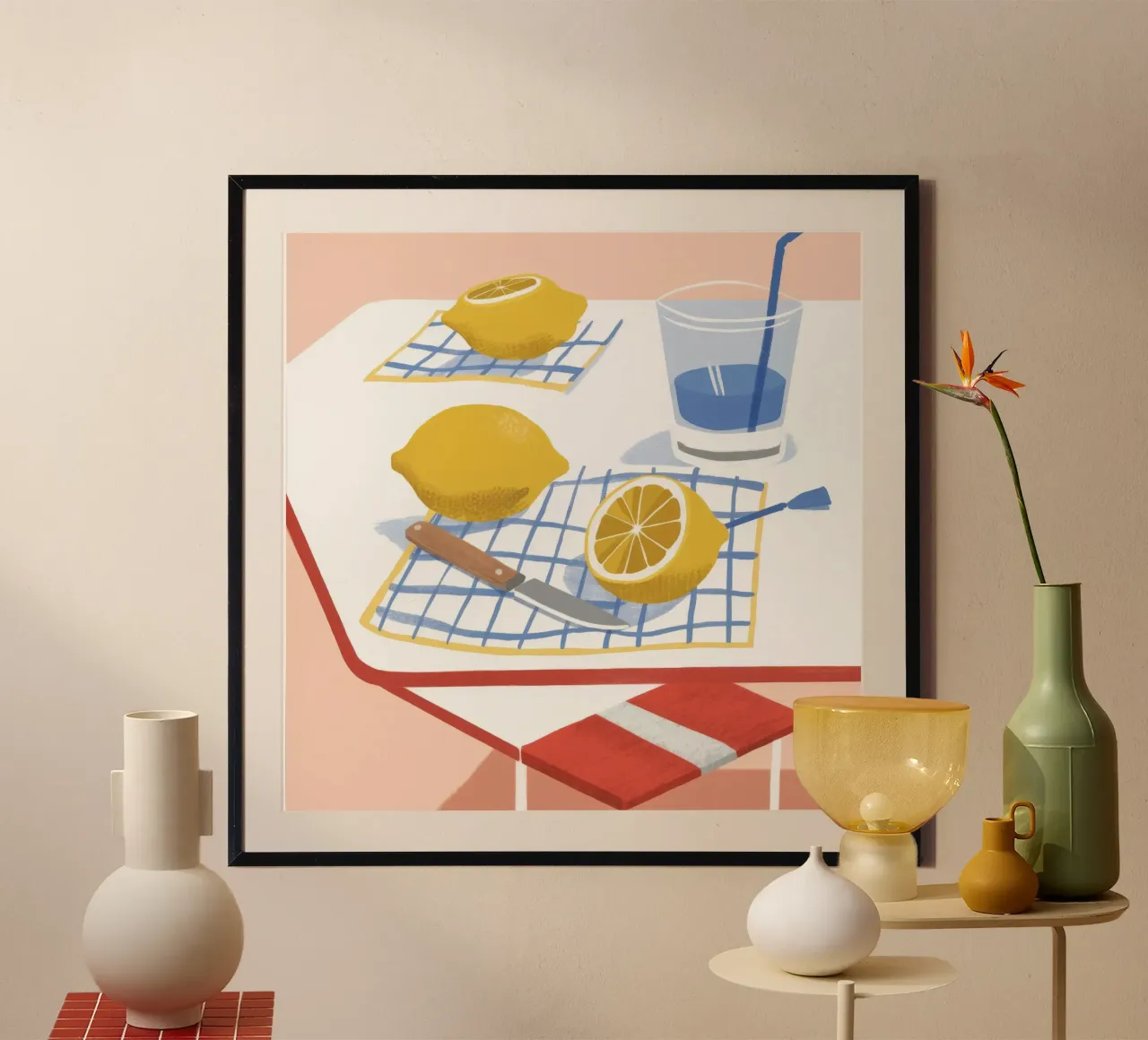 Limonata Sogno ad occhi aperti Luminoso poster da Lumi Eyes