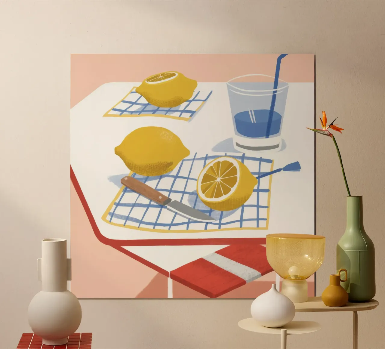 Limonata Sogno ad occhi aperti Luminoso poster da Lumi Eyes