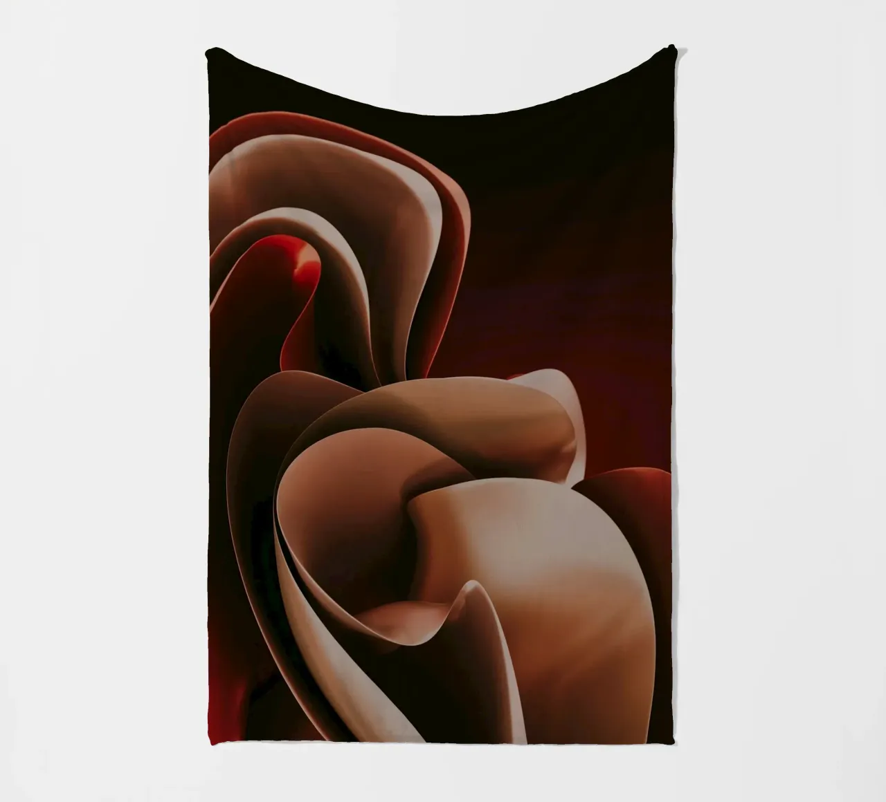 astratto simile a un petalo coperta in pile da Earthly Visions