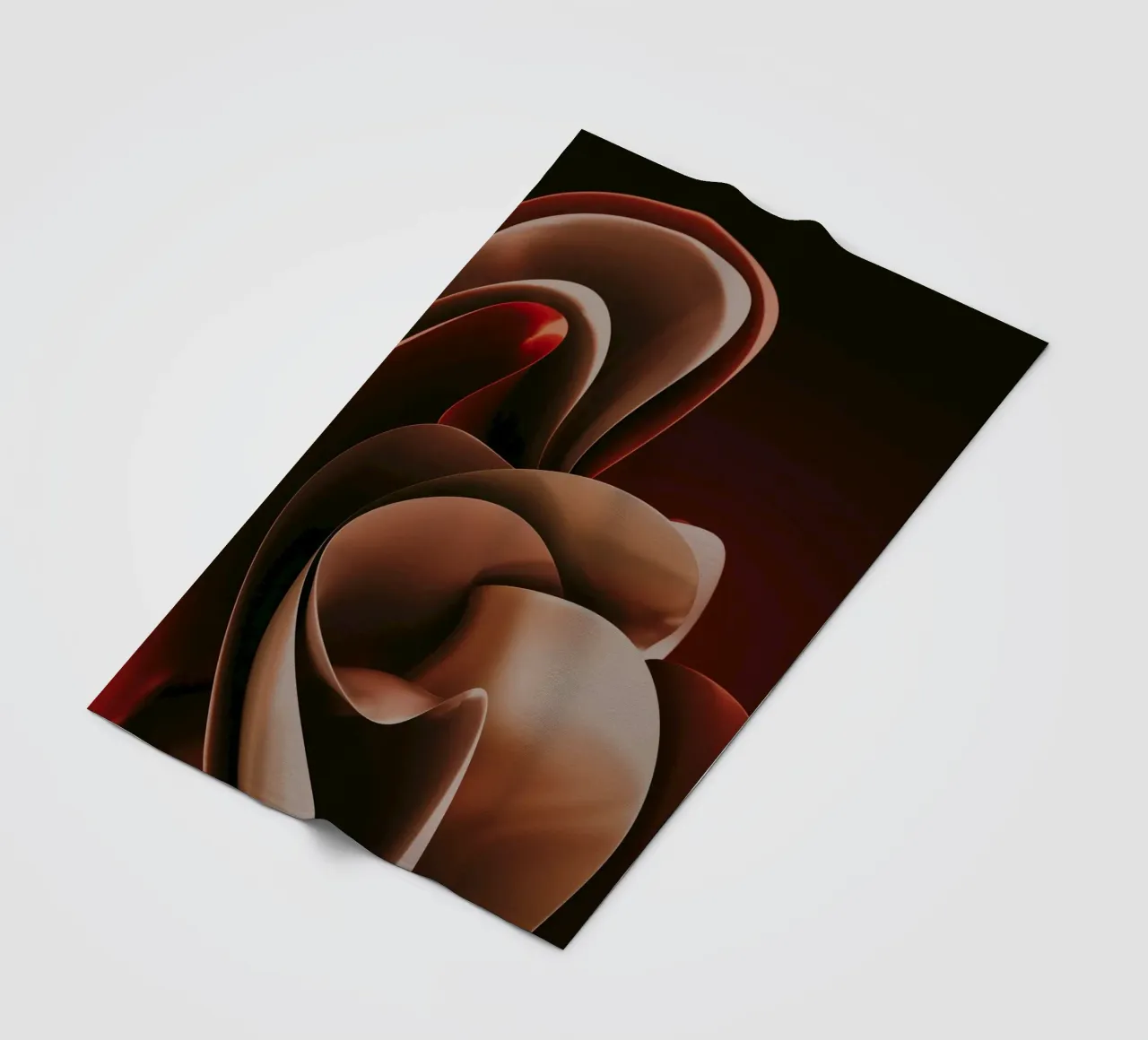 astratto simile a un petalo coperta in pile da Earthly Visions