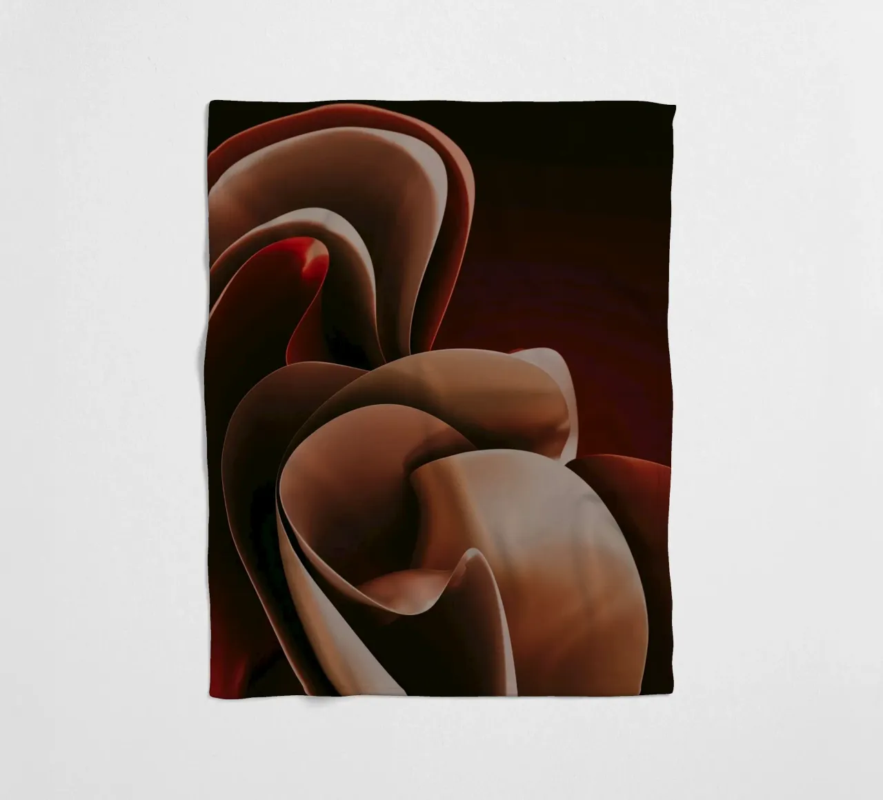 astratto simile a un petalo coperta in pile da Earthly Visions