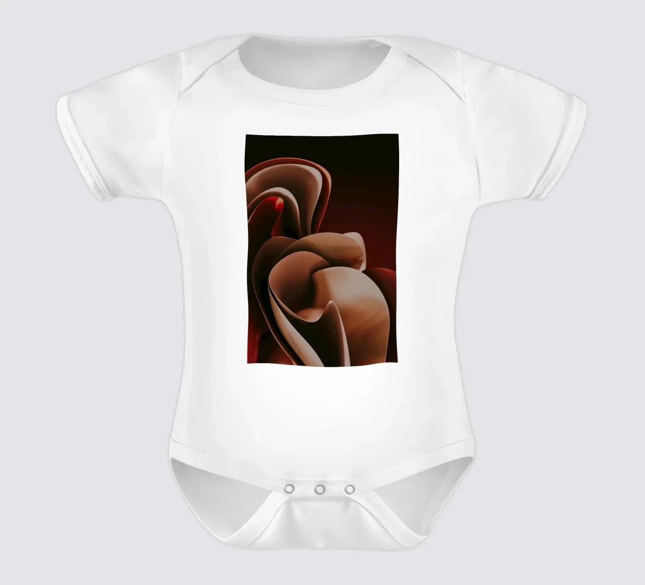 astratto simile a un petalo body neonato maniche corte da Earthly Visions