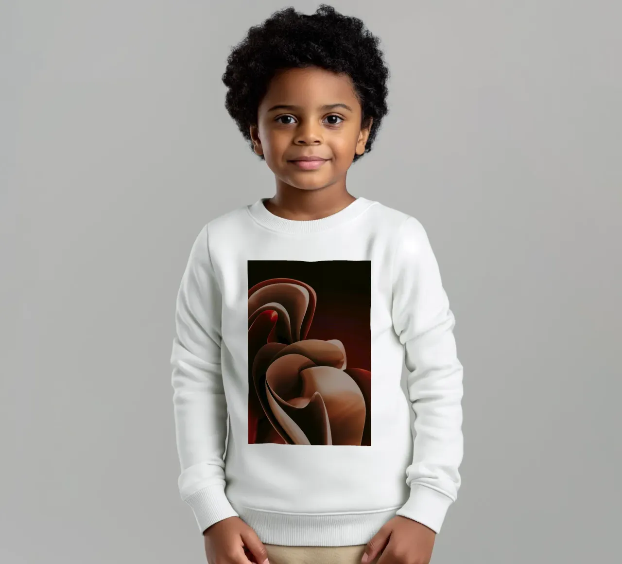 astratto simile a un petalo felpa bambino da Earthly Visions